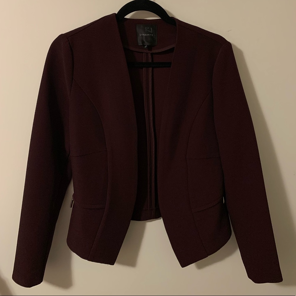 Dark maroon/purple blazer